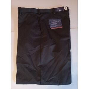 Croft & Barrow  Performance Khaki  Classic‎ Fit Pants  34x29 Dark Grey Color